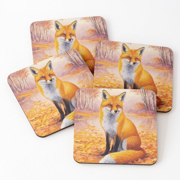 Item preview, Fox Portrait. Autumn season, fall fox, vintage fox, fox painting, Henri Matisse style designed and sold by FoxVibes.