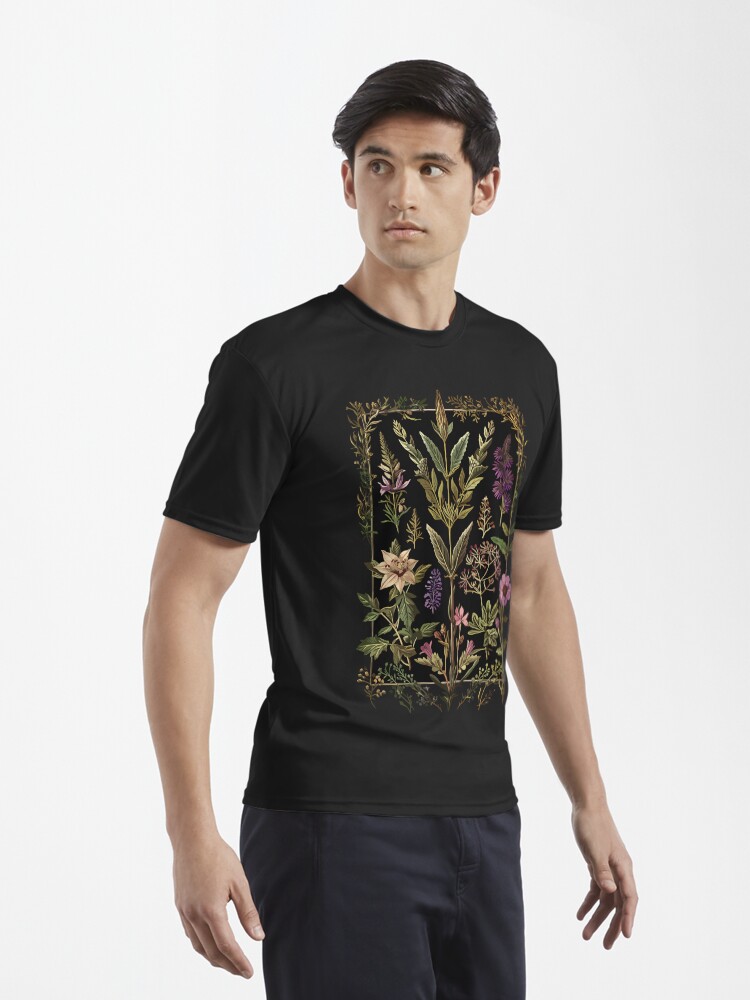 Imagen 3 de 7, Camiseta deportiva con la obra Hierbas oscuras de bruja victoriana, diseñada y vendida por Enyr.
