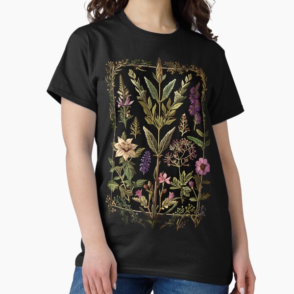 Dark Victorian Witch Herbs Classic T-Shirt