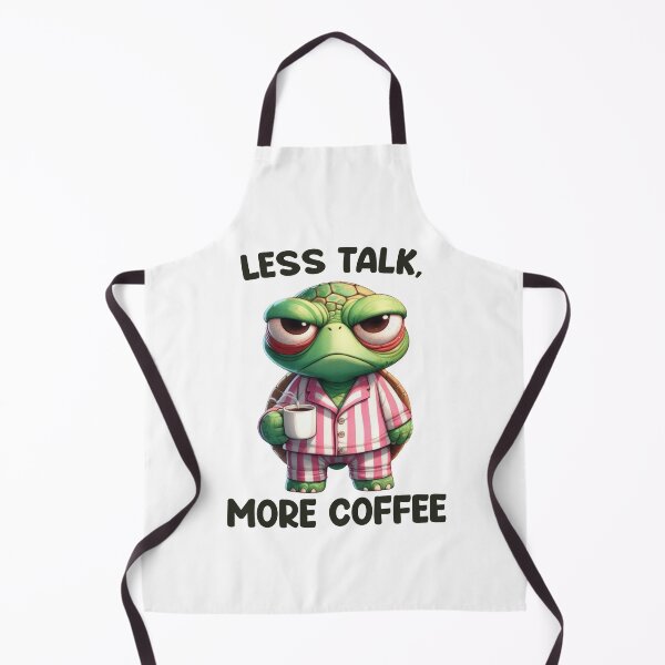 Item preview, Less Talk, More Coffee. Turtle designed and sold by BanShopDG.