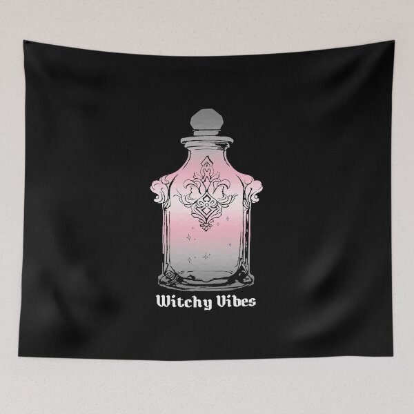 Item preview, Witchy Vibes Demigirl Pride Flag, Subtle Demi Potion Bottle designed and sold by Travelslightly.
