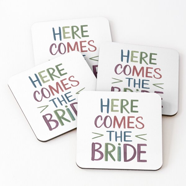 Item preview, Here Comes the Bride Groovy Retro designed and sold by thespecialtyhub.