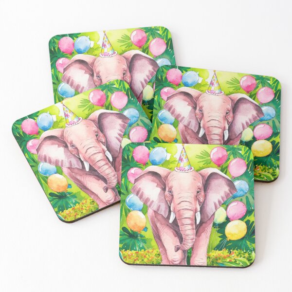 Item preview, Birthday Elephant. Birthday celebration, Cute Elephant, party animal, colorful elephant, elephant drawing designed and sold by ElephantVibes.