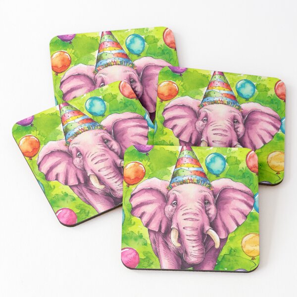 Item preview, Birthday Elephant. Birthday celebration, Cute Elephant, party animal, colorful elephant, elephant drawing designed and sold by ElephantVibes.