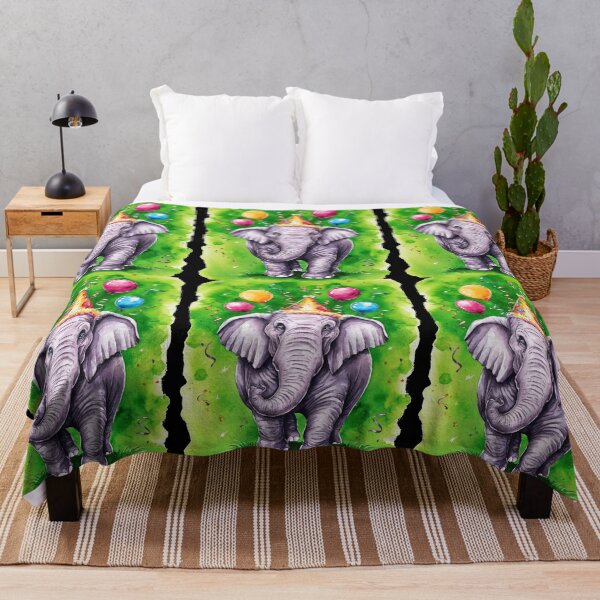 Item preview, Birthday Elephant. Birthday celebration, Cute Elephant, party animal, colorful elephant, elephant drawing designed and sold by ElephantVibes.
