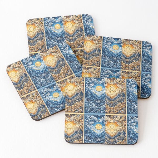 Item preview, Nature-Inspired Art Prints: Sunrise, Moonrise, and More designed and sold by VivoVita.
