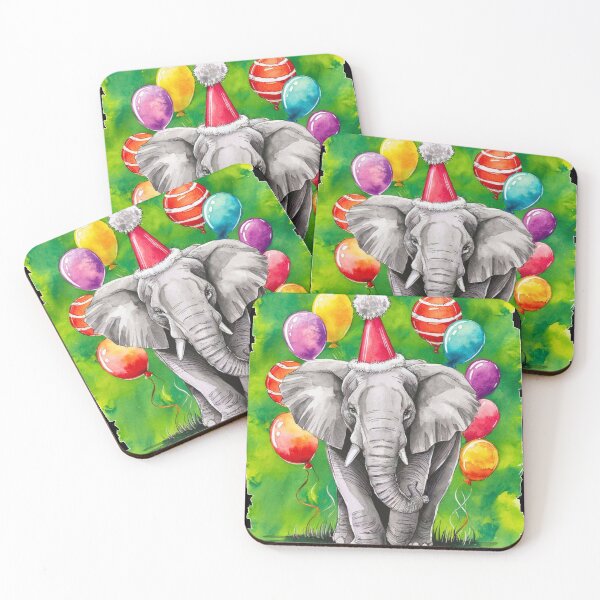 Item preview, Birthday Elephant. Birthday celebration, Cute Elephant, party animal, colorful elephant, elephant drawing designed and sold by ElephantVibes.