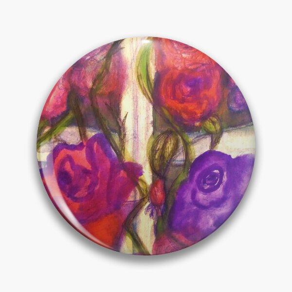Item preview, Roses Falling Through a Closed Window mixed technique - pens, ink, watercolors and varnish on paper A3 format Marzena Salwowska, 2024 designed and sold by Marzena Salwowska.