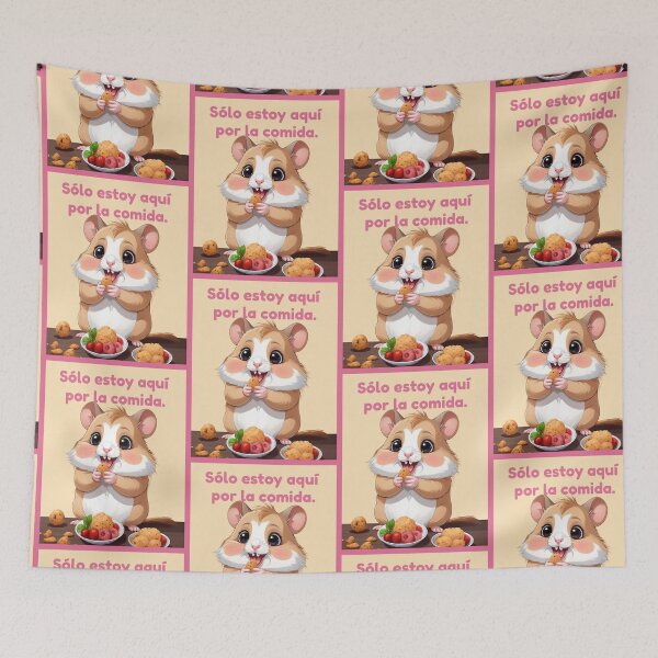Item preview, I'm just here for the food. funny spanish gif designed and sold by La Loca.