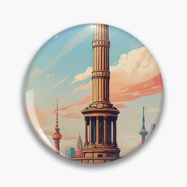 Item preview, Berlin Germany Skyline - Iconic Victory Column Illustration designed and sold by tarzbol.