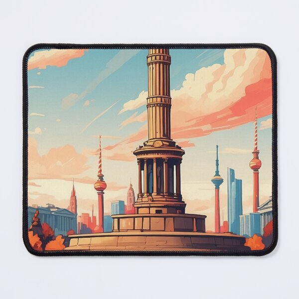 Item preview, Berlin Germany Skyline - Iconic Victory Column Illustration designed and sold by tarzbol.