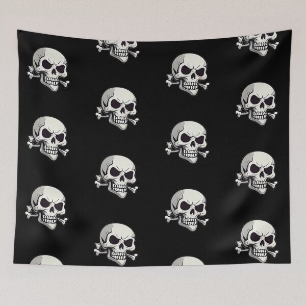 Item preview, Angry Skull and Bones designed and sold by NerdscapeDC.