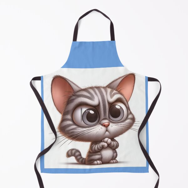 Item preview, Miffed Grey Tabby Cat Cartoon Caricature Rendering designed and sold by CattyCornerPOD.