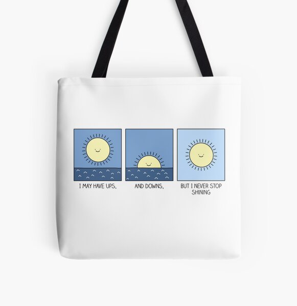 Never stop shining All Over Print Tote Bag