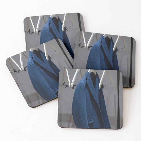 Item preview, Suit Jacket Hanging in Office Cubby on a Clothes Hanger designed and sold by Mats Silvan.