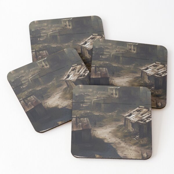 Item preview, Post-apocalyptic village early in the morning designed and sold by Purpleflex.