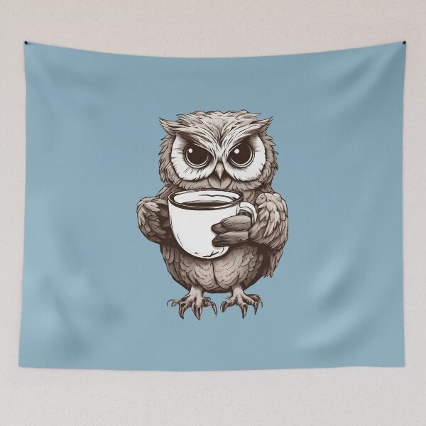 Item preview, Owl Coffee Novelty Fueled by Coffee Cup designed and sold by MomentumCloset.