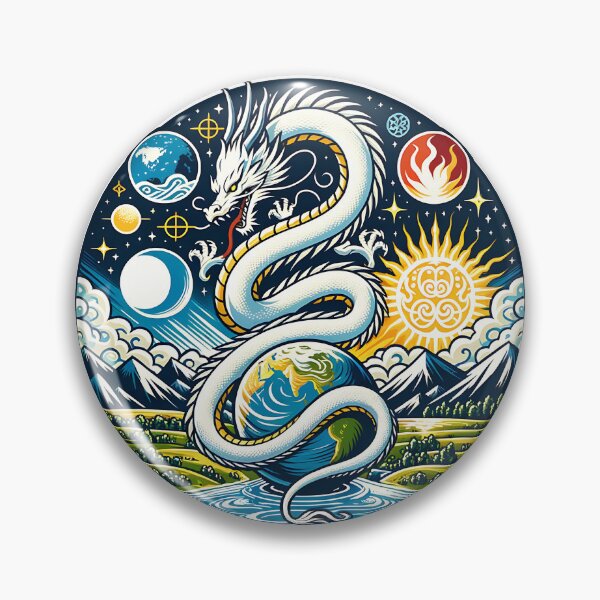 Item preview, Protective Dragon: An Ancestral Guardian Coiled on the Earth designed and sold by 0penvimark.