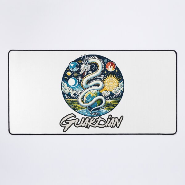 Item preview, Protective Dragon: An Ancestral Guardian Coiled on the Earth designed and sold by 0penvimark.