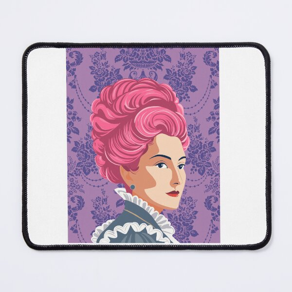 Item preview, Regal Lady with Pink Hair on Ornate Background designed and sold by MrsKravchenko.