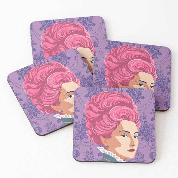 Item preview, Regal Lady with Pink Hair on Ornate Background designed and sold by MrsKravchenko.