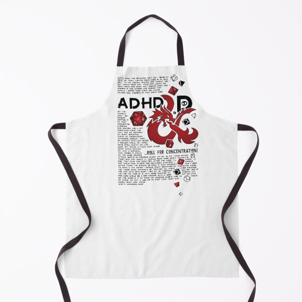 Item preview, ADHD&D | Roll for concentration | DnD (in red) designed and sold by keyvei.