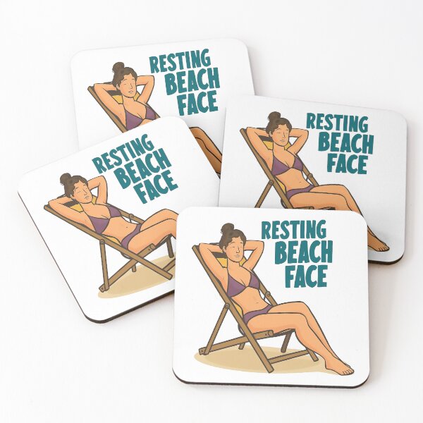 Item preview, Summer Time: Resting beach face designed and sold by Mosaic-97.