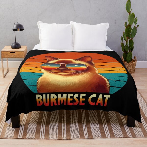 Item preview, Burmese Cat Sunglasses Sunset designed and sold by printmala.