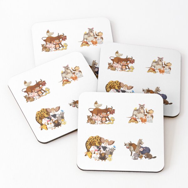 Item preview, Group of cute and adorable wild animals designed and sold by huape.
