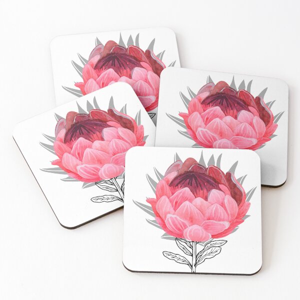 Item preview, Protea pink flower lovers designed and sold by Yeyishop.