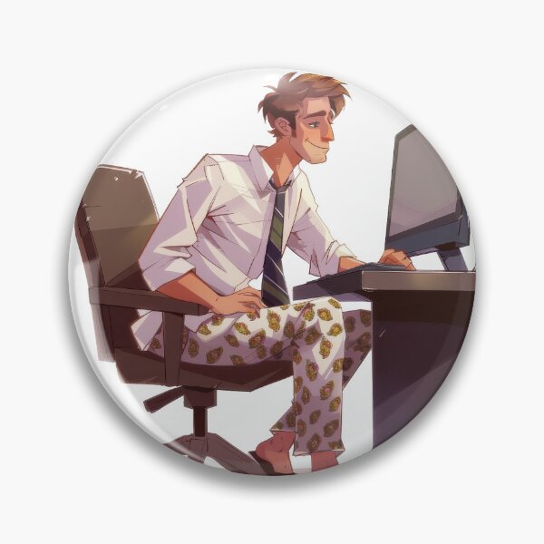 Item preview, Work From Home Shirt and Pyjamas Cartoon designed and sold by Wormy-23.