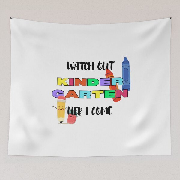 Item preview, Watch Out Kindergarten Here I Come Kinder Back To School designed and sold by sumajouda.