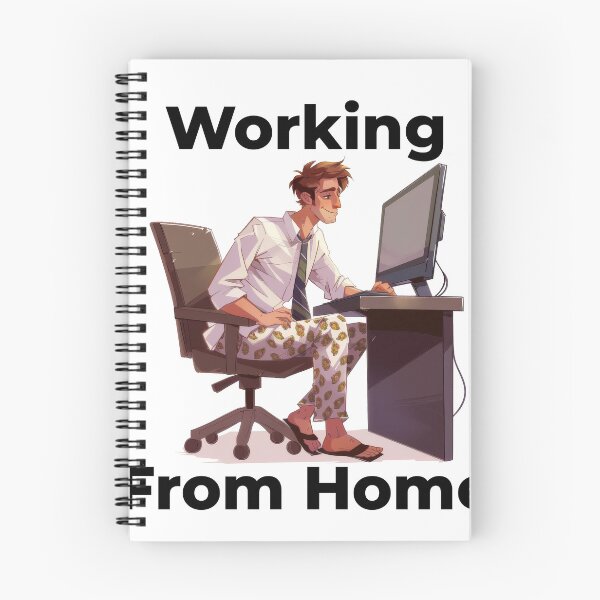 Item preview, Working From Home Man Wearing Shirt And Pyjamas designed and sold by Wormy-23.