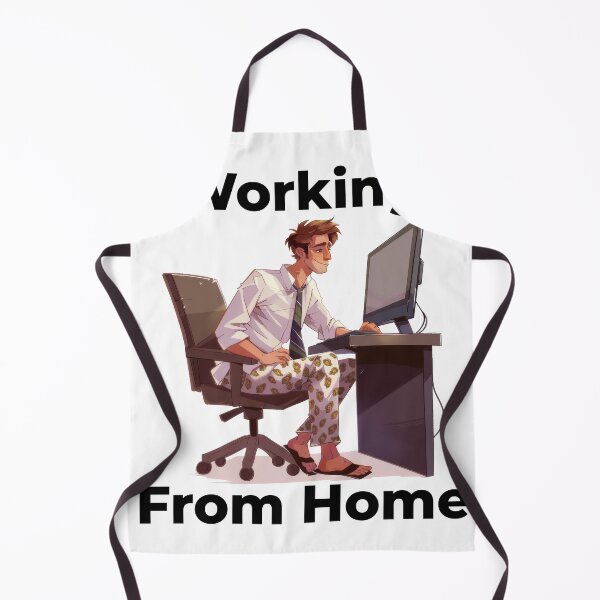 Item preview, Working From Home Man Wearing Shirt And Pyjamas designed and sold by Wormy-23.