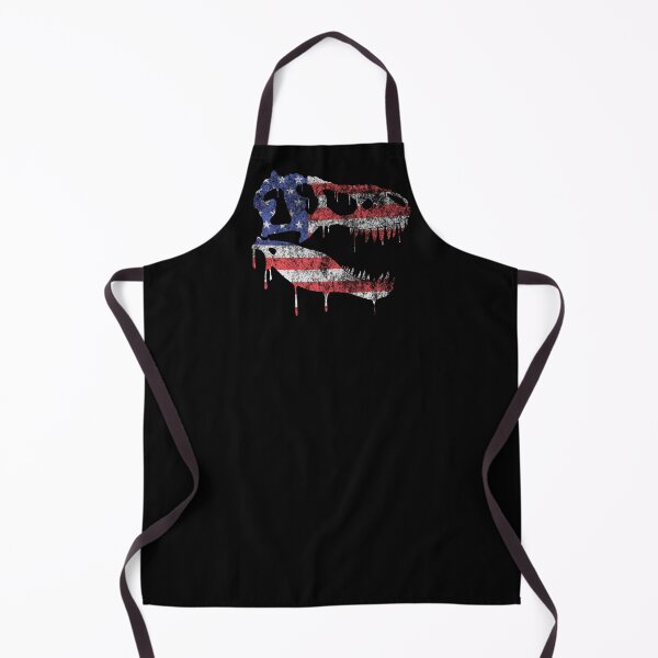 Item preview, American Tyrannosaurus Skull Flag designed and sold by Grimtech Workshop.