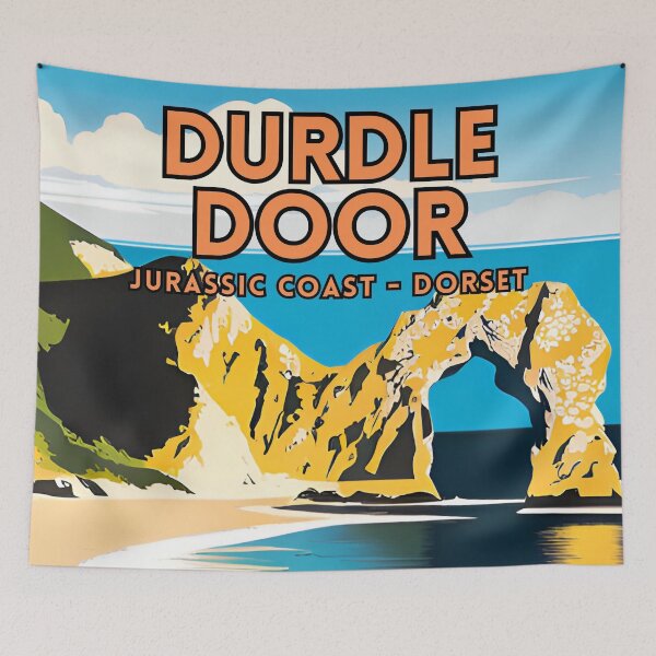 Item preview, Durdle Door On Jurassic Coast In Dorset designed and sold by ZionPosteria.