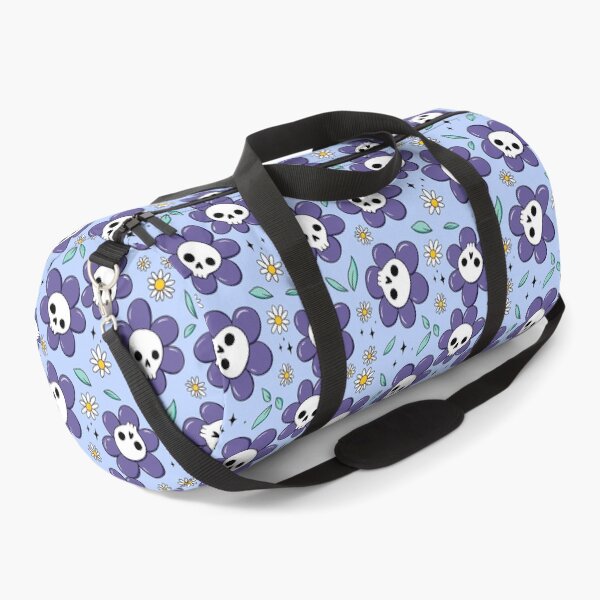 Item preview, Skull flower pattern - violet with light background designed and sold by DidiSunshine.