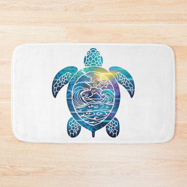 Item preview, wave turtle, ocean sea turtle, sea turtle  designed and sold by venavar.