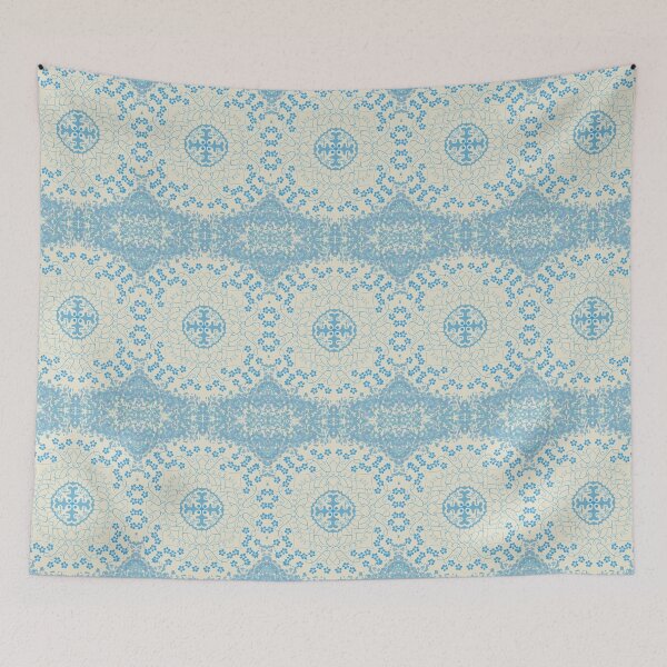 Item preview, Floral Tiles in Bleu designed and sold by SillyGyaru.