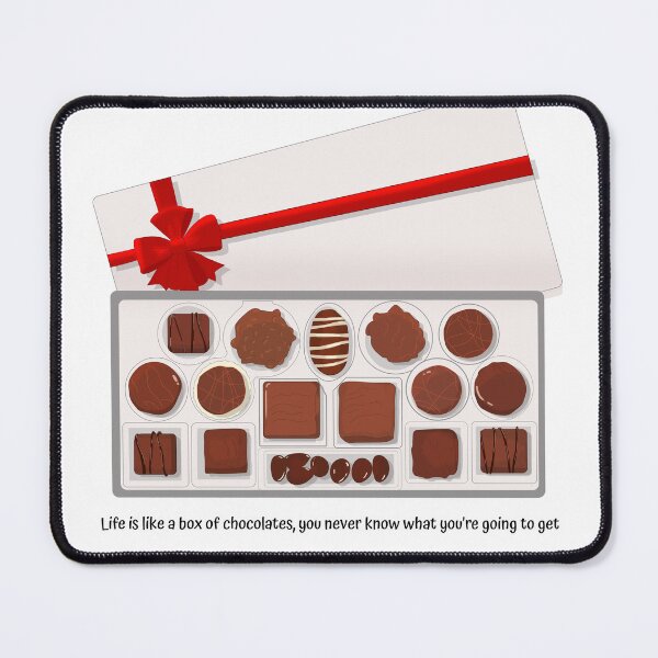 Item preview, Life is like a box of chocolates - Forrest Gump  Quote designed and sold by the little fennec.