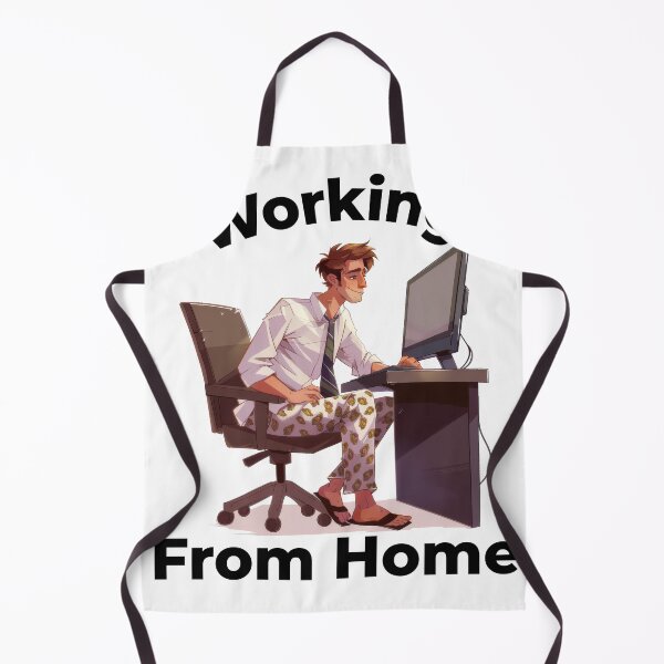 Item preview, Working From Home Man Wearing Shirt And Tie With Pyjama Bottoms designed and sold by Wormy-23.