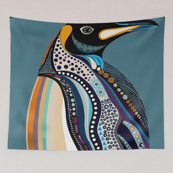 Item preview, Penguin Illustration Art designed and sold by nomiraclehere.