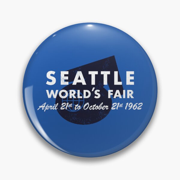Item preview, 1962 Seattle World's Fair Dates with Background Icon designed and sold by deadmansupplyco.