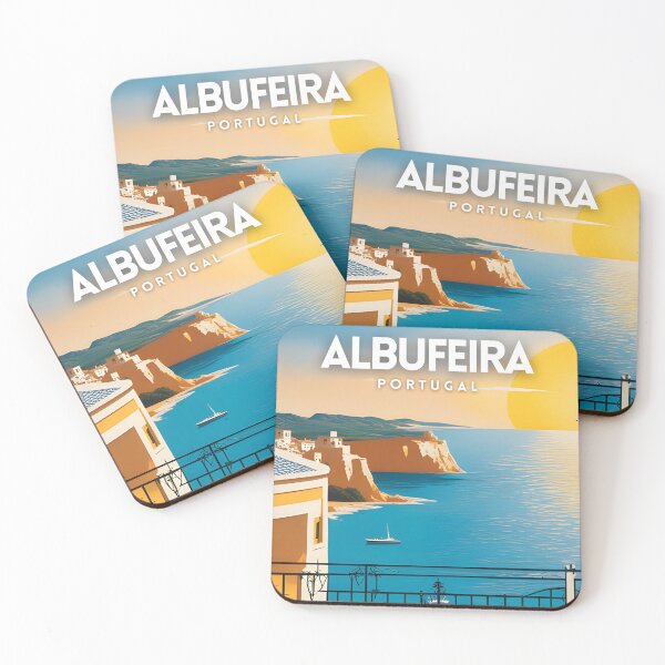 Item preview, Albufeira Portugal Minimal Travel designed and sold by ZionPosteria.