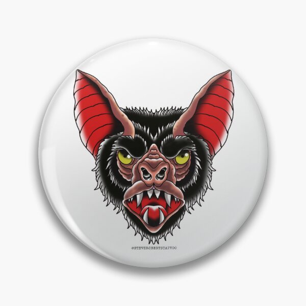 Item preview, Traditional bat head  designed and sold by SteveTattoo.