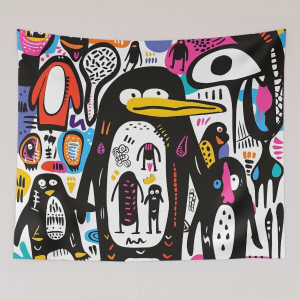Item preview, Penguin Illustration Art designed and sold by nomiraclehere.