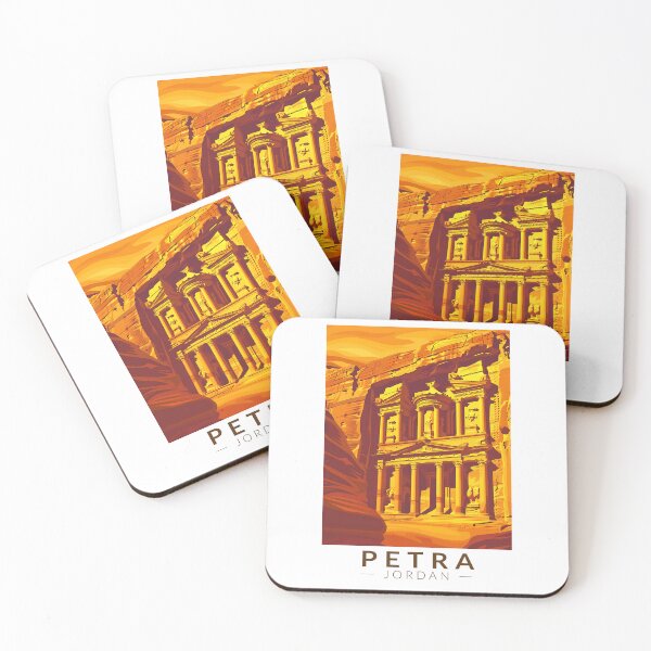 Item preview, Petra Jordan Sunset Travel Art Vintage designed and sold by KrisSidDesigns.