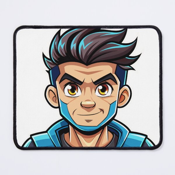 Item preview, Cool Dude with Golden Gaze: A Cartoon Man Exuding Confidence designed and sold by JRPicArt1.