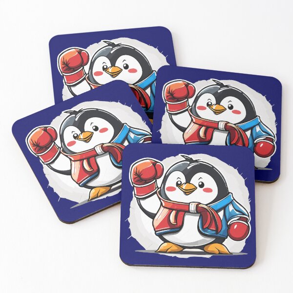 Item preview, Muay Thai Penguin Cartoon designed and sold by InwzaDesign.