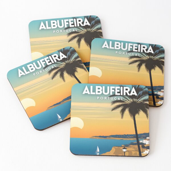 Item preview, Albufeira Portugal Retro Travel Poster designed and sold by ZionPosteria.